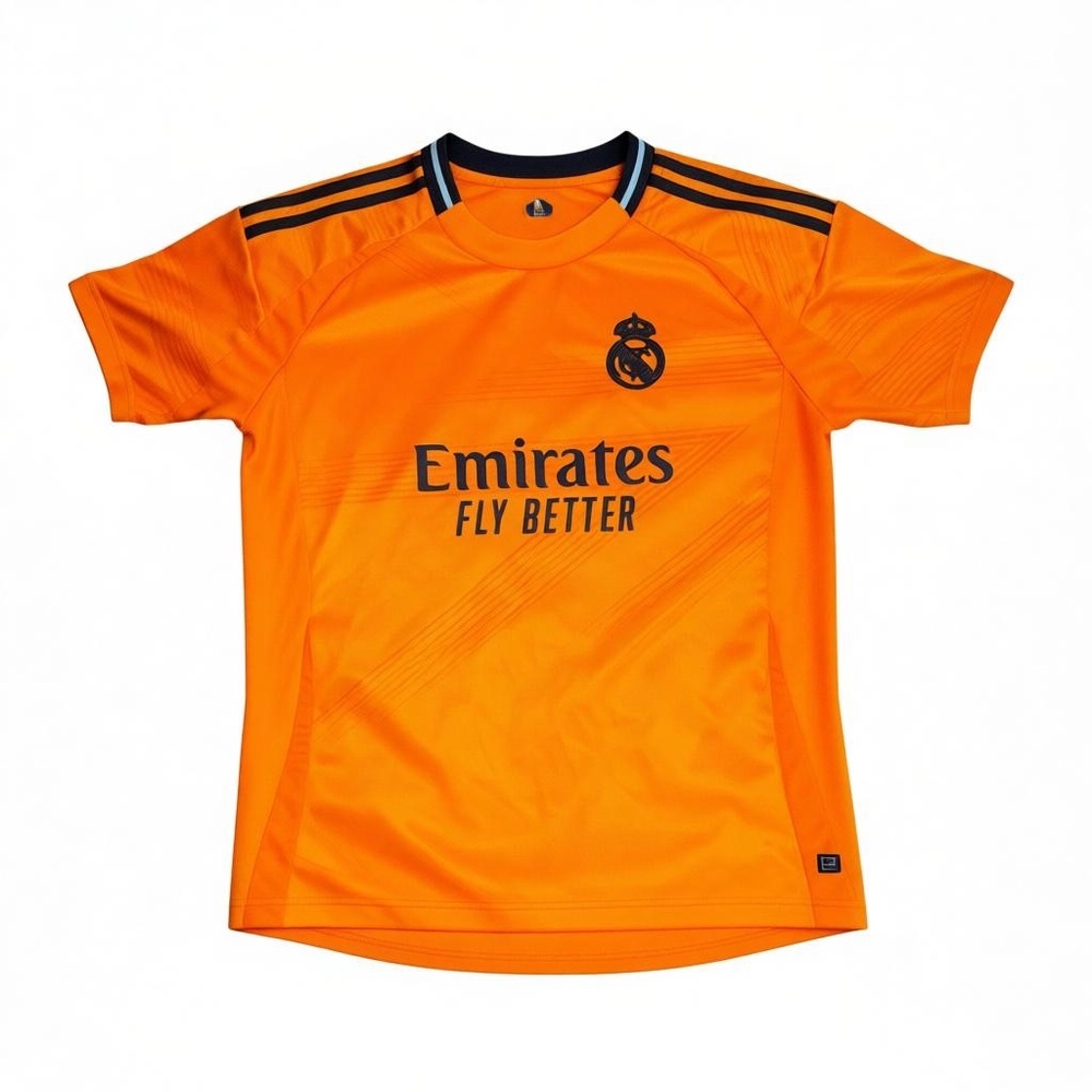 Adidas Kids Orange Jersey with Black Accents